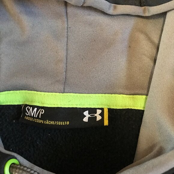 Under Armour Youth Hoodie Size YXL Black & Green - Picture 3 of 4